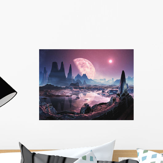 Unihabited Alien Planet Wall Mural