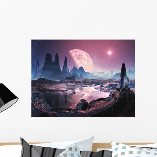 Unihabited Alien Planet Wall Mural