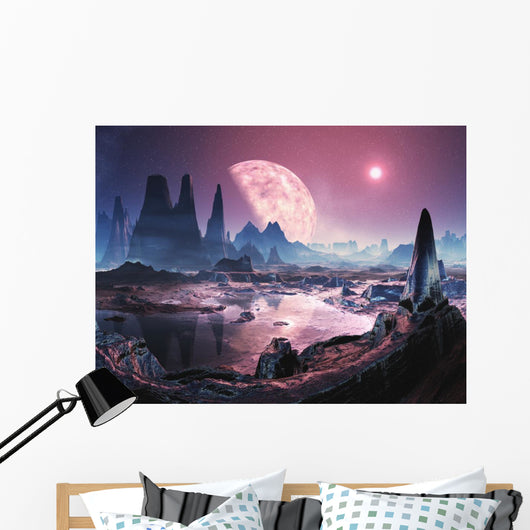 Unihabited Alien Planet Wall Mural