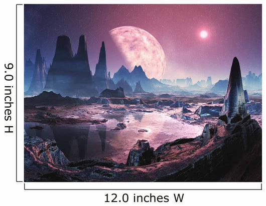 Unihabited Alien Planet Wall Mural