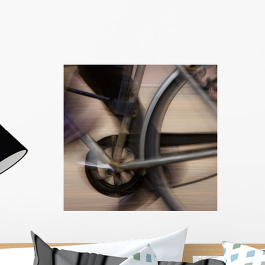 cycling blur Wall Mural