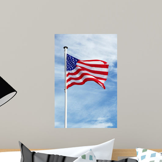 Waving American Flag Wall Mural