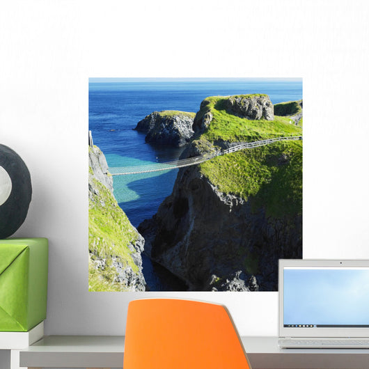 Carrick-a-rede Rope Bridge, County Antrim, Northern Ireland Wall Mural