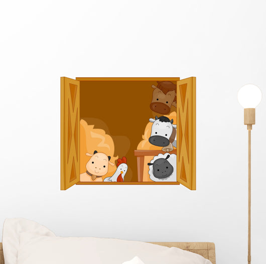 Barn Animals Wall Mural