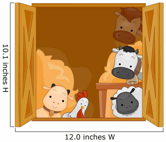 Barn Animals Wall Mural