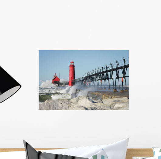 Lighthouse Crashing Waves