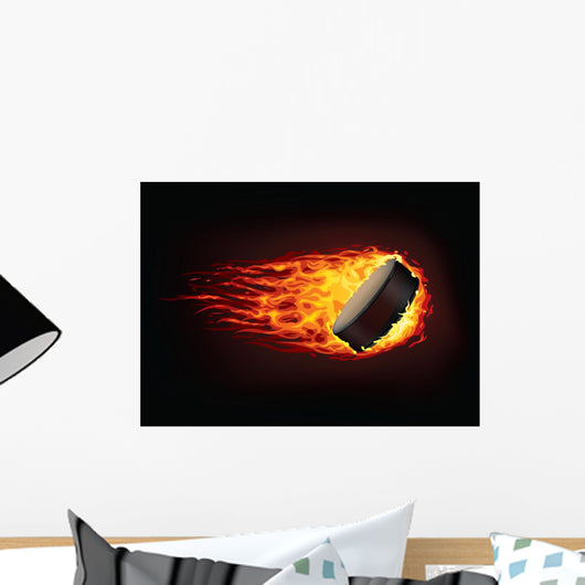Hockey Puck Wall Mural