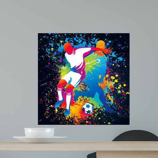 Football Players with Soccer