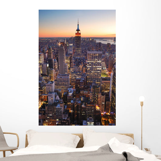 New York City Manhattan empire state building Wall Mural