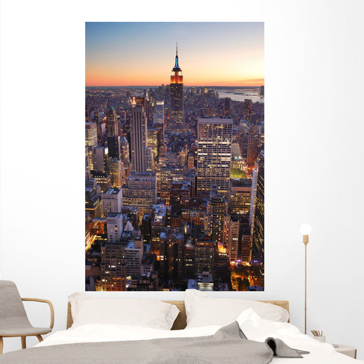 New York City Manhattan empire state building Wall Mural
