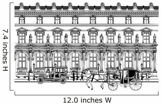 Street Paris with Horse