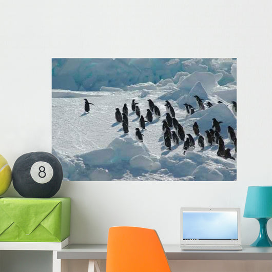 Penguin Group with Leader Wall Decal