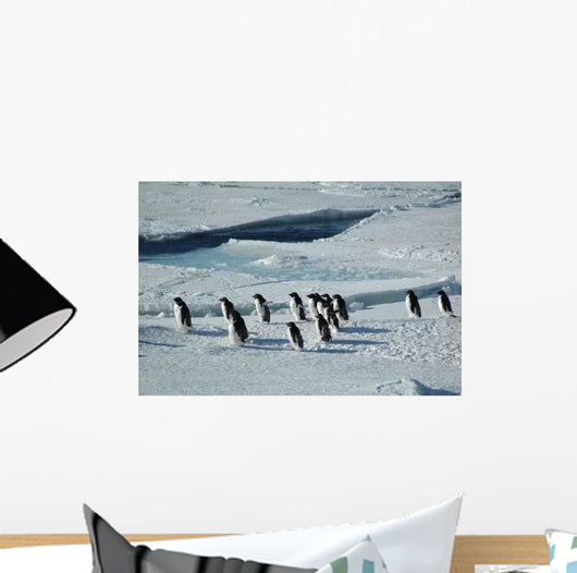 Penguins Crossing Wall Decal