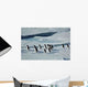 Penguins Crossing Wall Decal