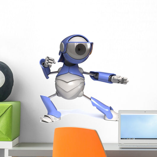 Robot karateka Wall Decal