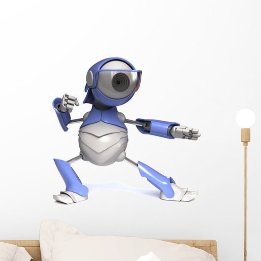 Karate Chop Robot Wall Decal