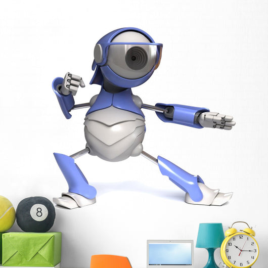 Robot karateka Wall Decal