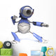 Robot karateka Wall Decal