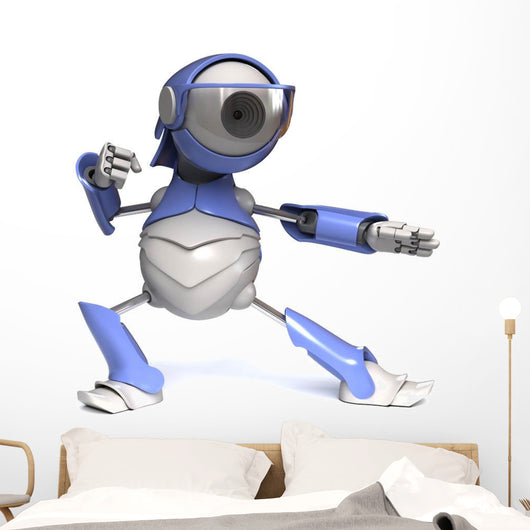 Karate Chop Robot Wall Decal