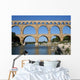 aqueduct at pont du gard southern france Wall Mural