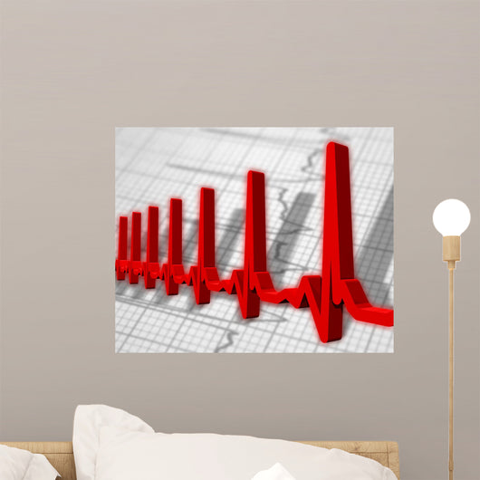 Ekg/ecg Pulse Diagram Wall Mural
