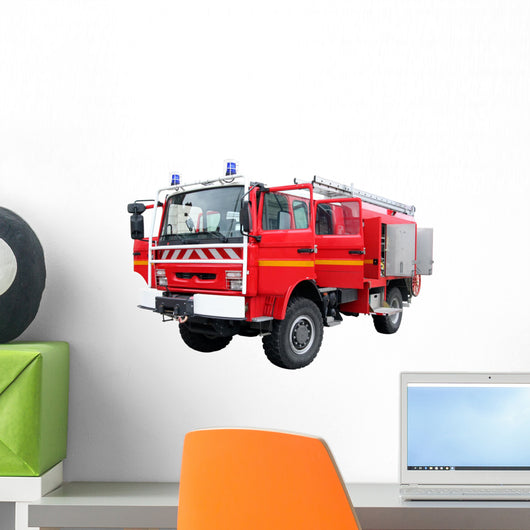 Cut fire truck Wall Decal