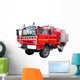 Cut fire truck Wall Decal