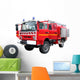 Cut fire truck Wall Decal