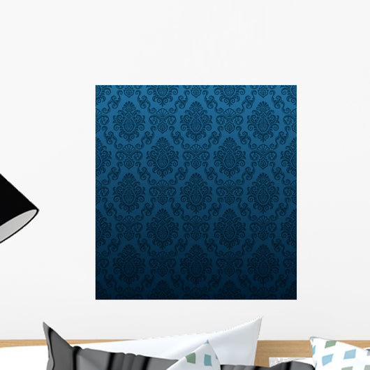 Seamless Damask Wallpaper Wall Decal Design 1