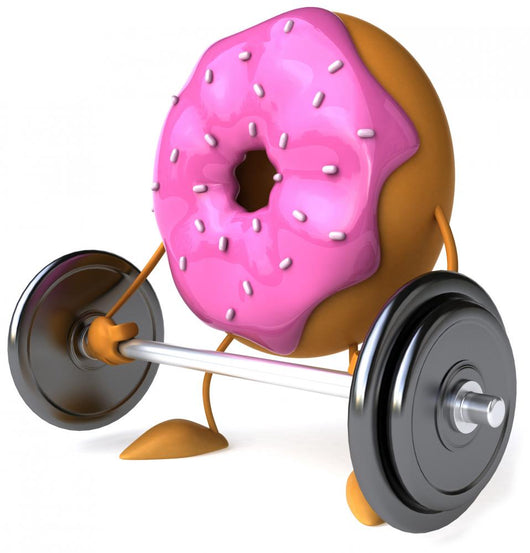 Pink Donut Fitness Wall Decal