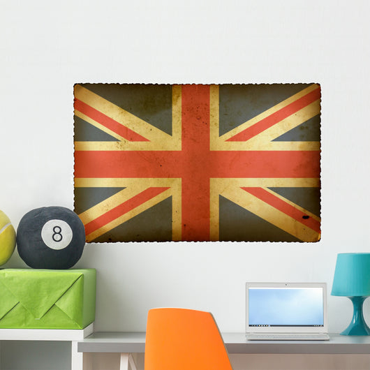 Vintage Uk Flag Wall Mural