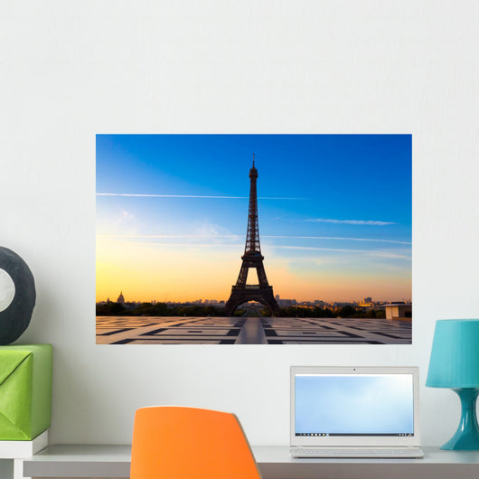 Eiffel Tower at Sunrise Wall Mural