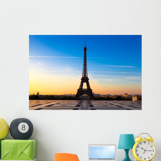 Eiffel Tower at Sunrise Wall Mural