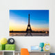 Eiffel Tower at Sunrise Wall Mural