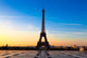 Eiffel Tower at Sunrise Wall Mural