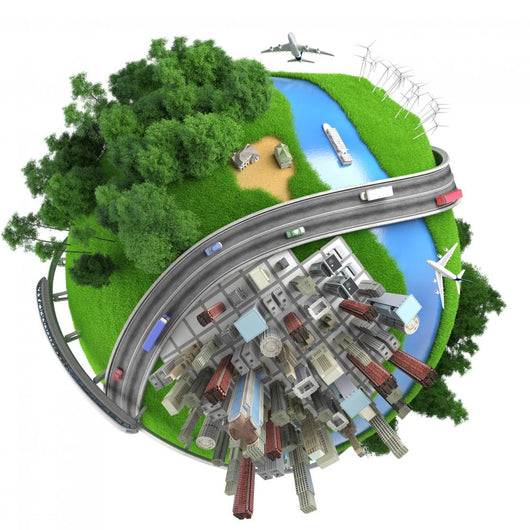 Miniature Globe Tranports and Wall Decal