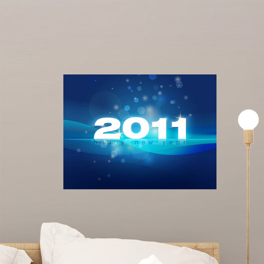 2011 New Year card illustration Wall Mural