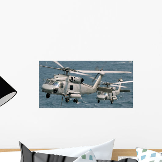 Seahawk Helicopters Wall Mural