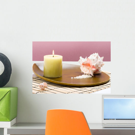 Spa Set with Seashells Wall Mural