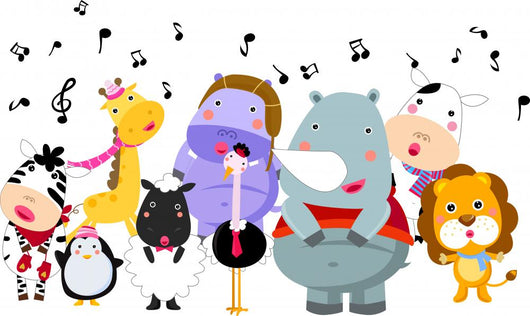 Animal Singer Wall Decal