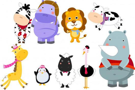 Group Animal Wall Decal