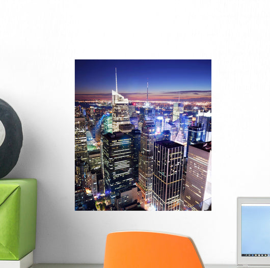 New York City Manhattan Times Square skyline Wall Mural