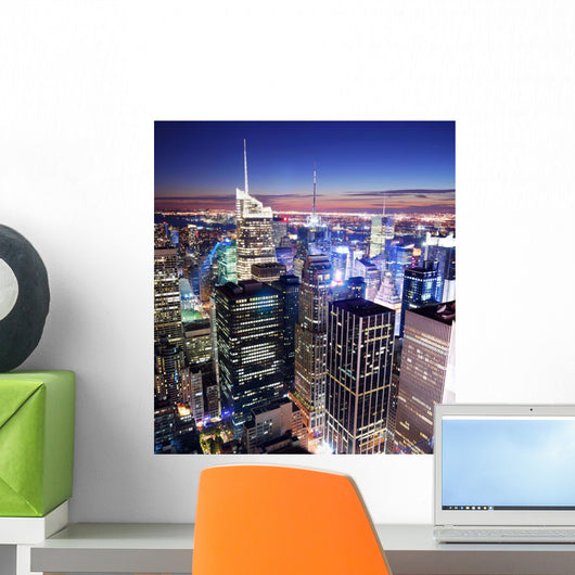 New York City Manhattan Times Square skyline Wall Mural