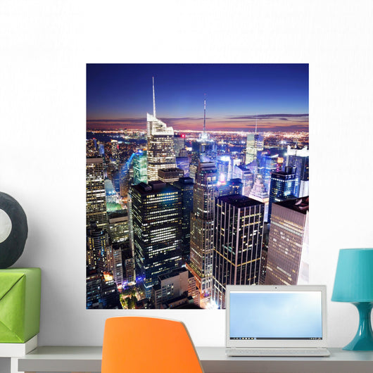 New York City Manhattan Times Square skyline Wall Mural