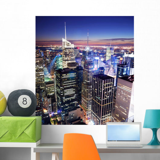 New York City Manhattan Times Square skyline Wall Mural