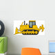 Yellow Construction Bulldozer Wall Decal
