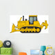 Yellow Construction Bulldozer Wall Decal