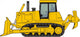 Yellow Construction Bulldozer Wall Decal