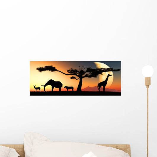 African Animals Wall Mural