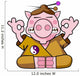 Zen Pig Wall Decal